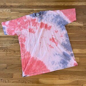 Pro-Club Pink Tie-Dye USA MADE Heavyweight T-Shirt - Men's 4XL-Tall